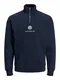 JACK & JONES Sweatshirt ''''Clayton'''' navy / weiß / hellblau / schilf