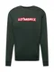 Cleptomanicx Sweatshirt ''''Clepto Oldschool'''' smaragd / weiß / feuerrot