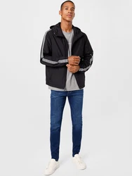 BOSS T-Shirt 'Chup' grau/weiß