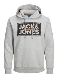 Sweatshirt hellgrau / schwarz / bronze / graumeliert