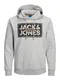 JACK & JONES Sweatshirt hellgrau / schwarz / bronze / graumeliert