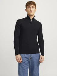 JACK & JONES Pullover 'JJEEmil' schwarz