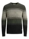 JACK & JONES Pulover  temno zelena