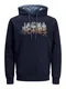 JACK & JONES Majica  ultra mornarsko modra / golobje modra / bela / temno oranna / svetlo rumena