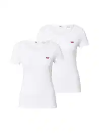 LEVI'S Tričko '2 Pack Crewneck Tee' bílá