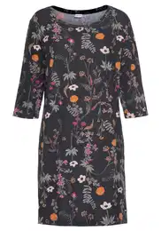 Noční košilka šedá / oranžová / pink / bílá