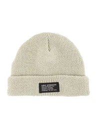 LEVI'S Mütze 'CROPPED BEANIE - NO HORSE PULL PATCH' creme