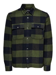 Hemd ''''Scott'''' oliv / navy