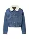 LEVI'S  Přechodná bunda 'Cropped Loose Sherpa'  modrá / bílá