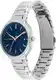 TOMMY HILFIGER Analogni sat  srebro / mornarsko plava