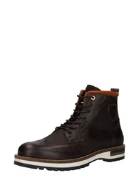 PANTOFOLA D''''ORO Schnürboot ''''Tocchetto'''' dunkelbraun / cognac / braun