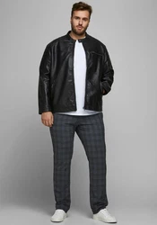 Jack & Jones Plus Jacke 'Rocky' schwarz
