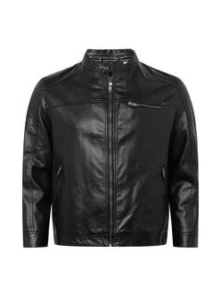 Jack & Jones Plus Jacke 'Rocky' schwarz