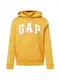 GAP Sweatshirt goldgelb / weiß / hellgrau