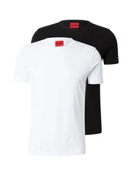 HUGO T-Shirt 'Round' 10194355 01 schwarz/weiß