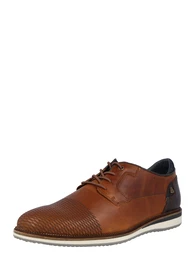 Schnürschuh cognac / nachtblau / kastanienbraun