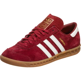 Sneaker ''''Hamburg'''' weiß / gold / dunkelrot