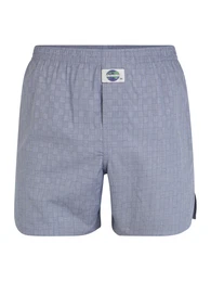 Boxershorts 'Check' marine / rauchblau