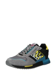 Sneaker ''''VIRTUS'''' grau / gelb / himmelblau