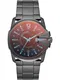 DIESEL Digitaluhr grau / orange