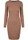 Urban Classics Úpletové šaty  karamelová