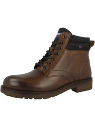 Schnürboots braun / dunkelbraun / rot / navy