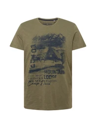 CAMP DAVID T-Shirt oliv / schwarz / grau