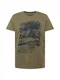 CAMP DAVID T-Shirt oliv / schwarz / grau