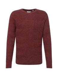 Pullover weinrot / rostrot / schwarz
