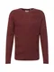 TOM TAILOR Pullover weinrot / rostrot / schwarz