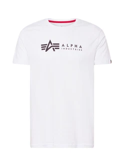 Alpha Industries Rundhalsshirt Label T 2 Pack schwarz / weiß