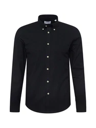 LINDBERGH Businesshemd Oxford-Hemd schwarz