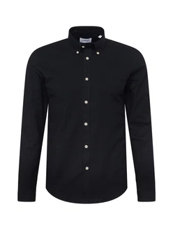 LINDBERGH Businesshemd Oxford-Hemd schwarz