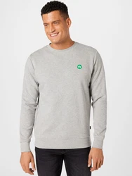 Kronstadt Strickpullover KSLars graumeliert/grasgrün