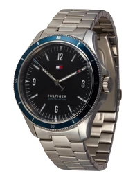 Uhr blau / schwarz / silber