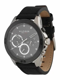Uhr schwarz / silber