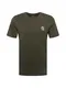ARMEDANGELS T-Shirt ''''JAAMES DONT MESS IT UP'''' tanne / weiß