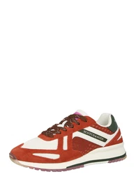 Sneaker ''''Vivex'''' rostbraun / weiß / dunkelgrün