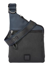 Umhängetasche schwarz / taubenblau