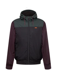 Jacke dunkelgrün / schwarz / weinrot