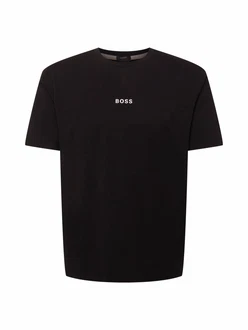 BOSS T-Shirt 'Chup' schwarz/weiß BOSS T-Shirt 'Chup' schwarz/weiß