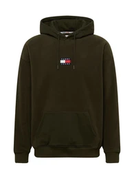Hoodie khaki / weiß / rot / blau