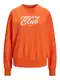 JJXX Sweater majica ''''Beatrice''''  narančasto crvena / bijela