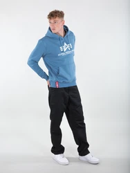 ALPHA INDUSTRIES Sweatshirt blau / wei