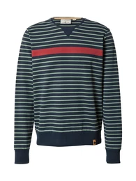 Sweatshirt 'Der 34' dunkelblau / grün / rot