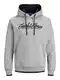 JACK & JONES Majica ''''Legend''''  mornarska / pegasto siva