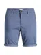 JACK & JONES Shorts ''''Bowie'''' taubenblau / schwarz / wei
