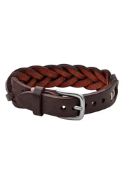 Armband braun / silber