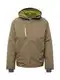 JACK WOLFSKIN Zunanja jakna ''''Troposphere''''  kaki / jabolko