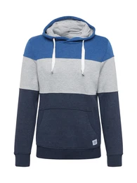 Sweatshirt anthrazit / hellgrau / blau